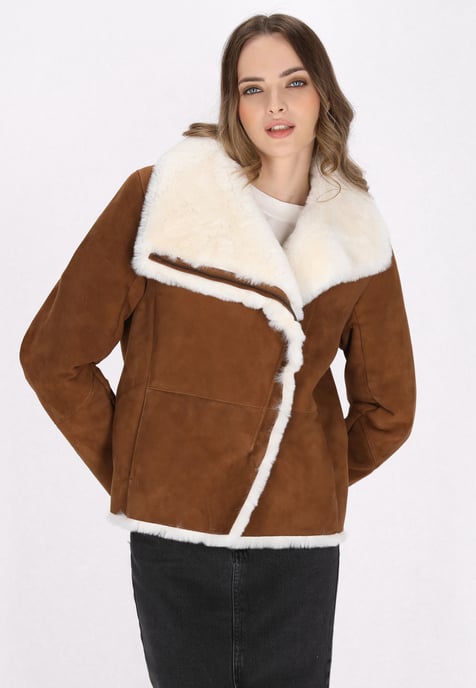 Dreimaster Jacke Damen braun - Image 3