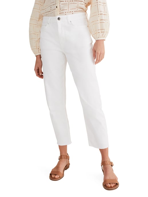 Petra Raw Hem Straight Leg Jean