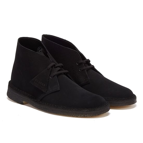 Clarks Originals Desert Wildleder Herren Schwarz Stiefel - Image 1