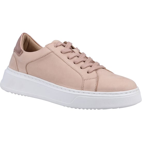 Hush Puppies Camille Leder Damen Blush Turnschuhe - Image 1