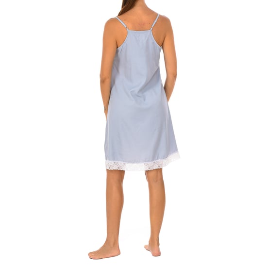 Women's round neck buttoned strap nightgown JJBCH1510