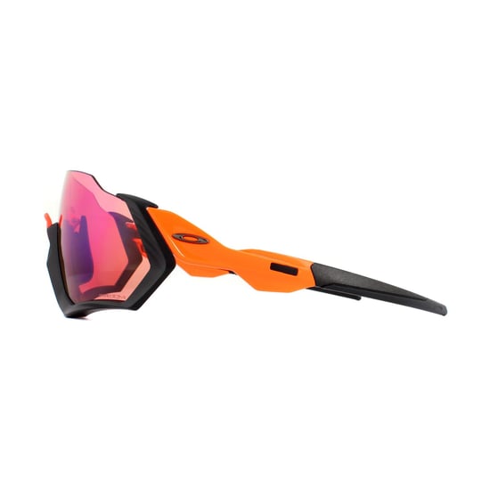 Oakley Wrap Mens Matte Black Prizm Trail Sunglasses