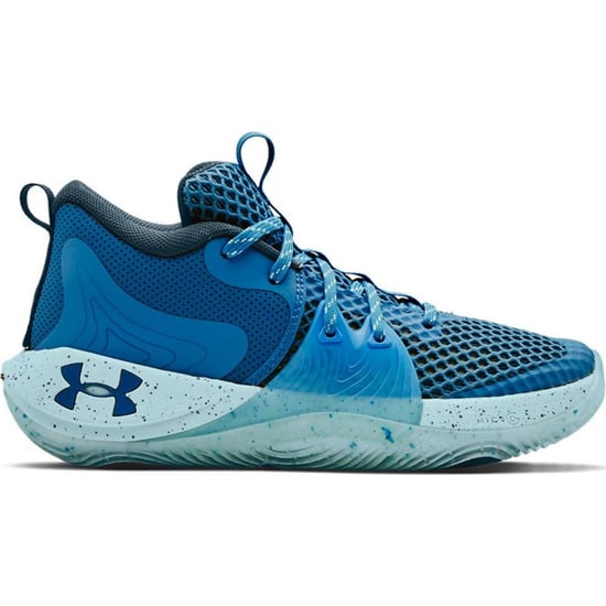 Under Armour GS Embiid 1 Kids Blue Basketball Trainers