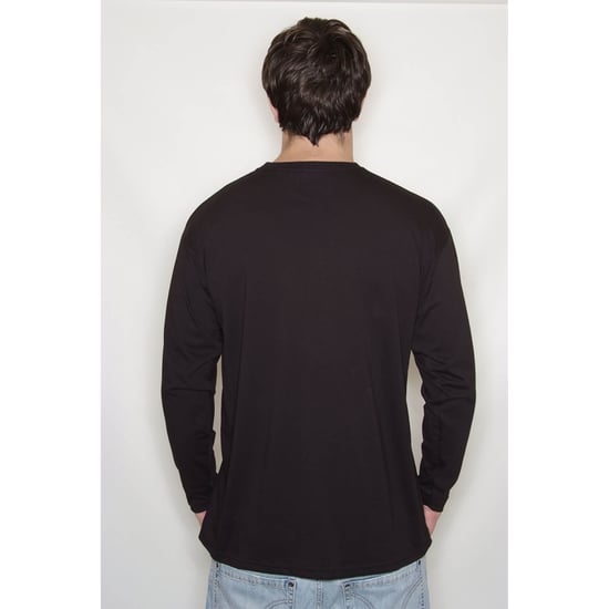 Fruit Of The Loom Herren R Langarm T-Shirt (Schwarz) - Image 3