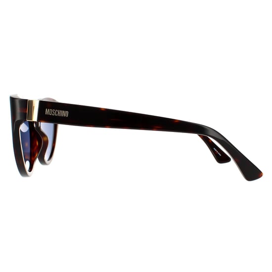 Moschino Cat Eye Frauen dunkle Havanna blau Sonnenbrille - Image 3