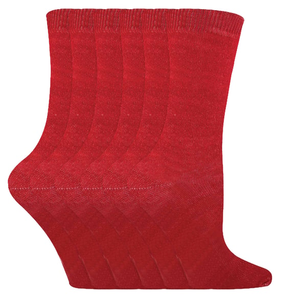 6 Paar Kinder Jungen Mädchen Mitte Kalb feste Farbe lässig Baumwolle Kleid Socken - Image 1