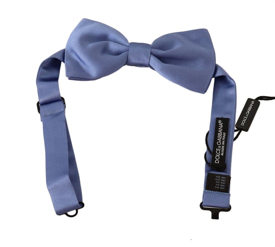 Dolce & Gabbana Men's Purple 100% Silk Adjustable Neck Papillon Bow Tie