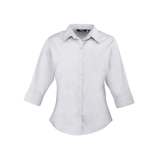 Premier - Hemd für Damen 3/4 Ärmel (Silber) - Image 1
