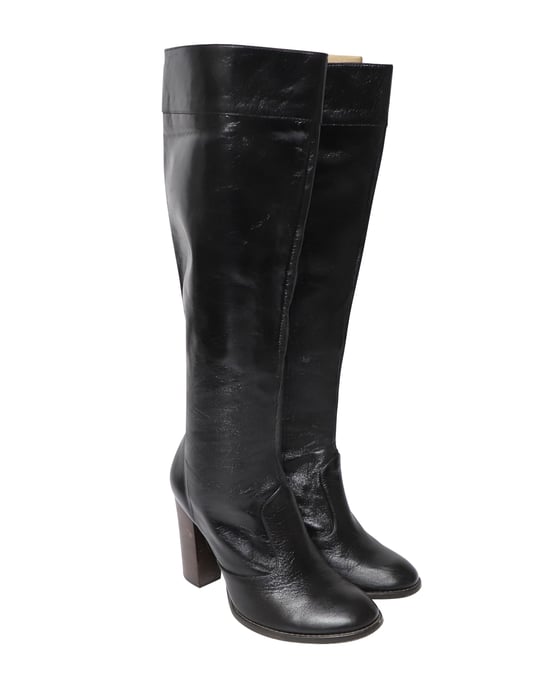 Marc Jacobs 'Marc liebt die Stiefel' Knielange Stiefel aus schwarzem Leder - Image 3