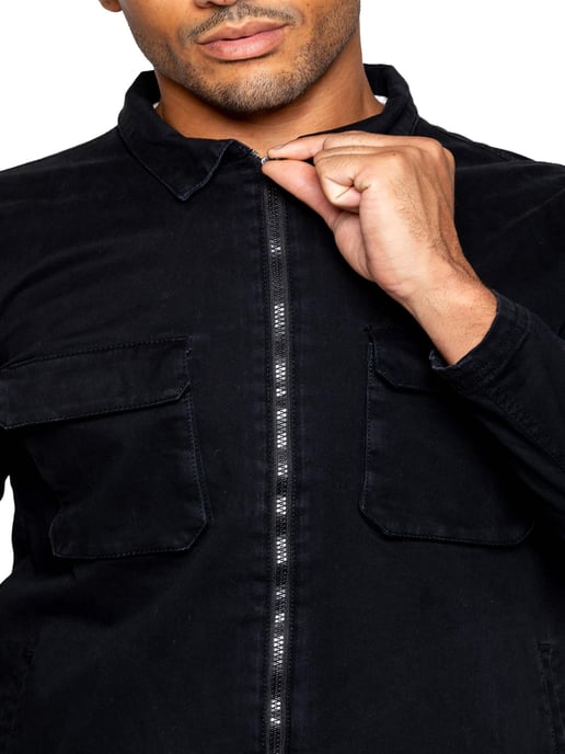 Enzo | Herren Cargo-Trainingsanzug mit Shorts Set - Schwarz - Image 4