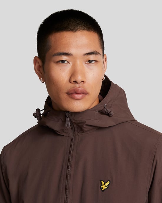 Lyle & Scott � Durchgehende Kapuzenjacke mit Rei�verschluss, Braun - Image 4