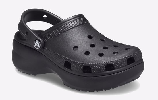 Crocs Damen Classic Plattform Clog Schwarz - Image 2