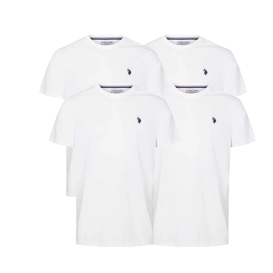 U.S. Polo Assn. 4 PACK ROUND NECK - T-shirt basic in White