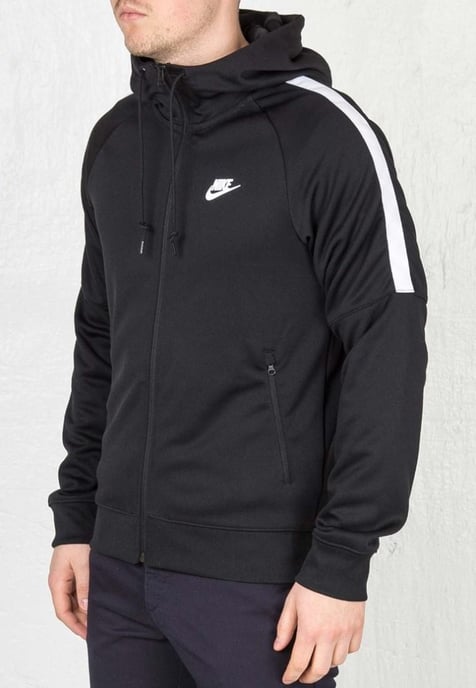 Nike Herren Tribute Kapuzen-Trainingsanzug in Schwarz - Image 2