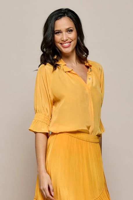 Tara-Bluse, warmes Gelb - Image 1