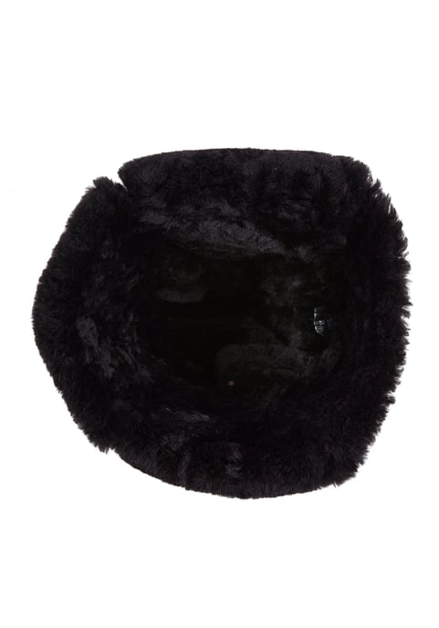 Mens Brown RAF Aviator Sheepskin B-55 Trapper Hat Winter Warm Leather Navigator Hat