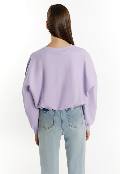 Mymo Sweatshirt kurz Damen violett - Image 4