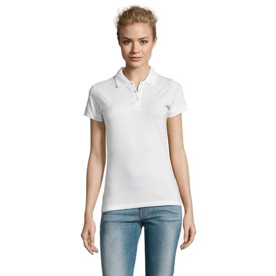 SOLS Womens/Ladies Perfect Pique Short Sleeve Polo Shirt (Weiß) - Image 4