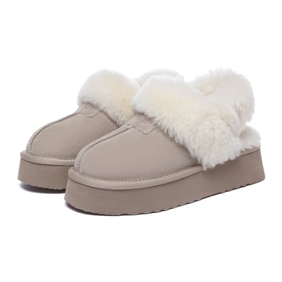 EVER AU Australia Women Fantail Leather Slippers With Two Removable Straps