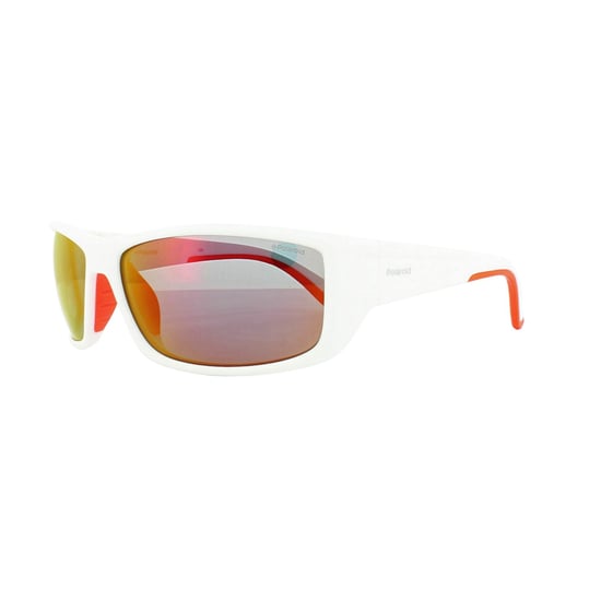 Polaroid Sport Sunglasses PLD 7011/S IXN OZ White Orange Red Mirror Polarized