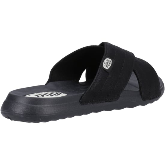 HEYDUDE Christi Slide Distressed Polyurethan Damen Schwarz Sandalen - Image 2