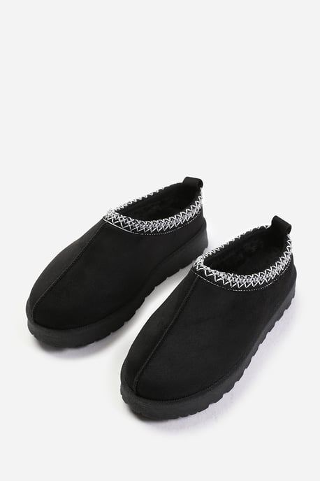 Wheres That From Womens 'Oak' Aztec Detail Faux Fur Lining Mini Boots