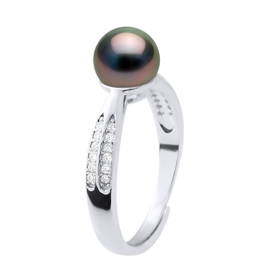 Ring Jewelry - Real Cultured Tahiti Pearl Round 7-8 mm