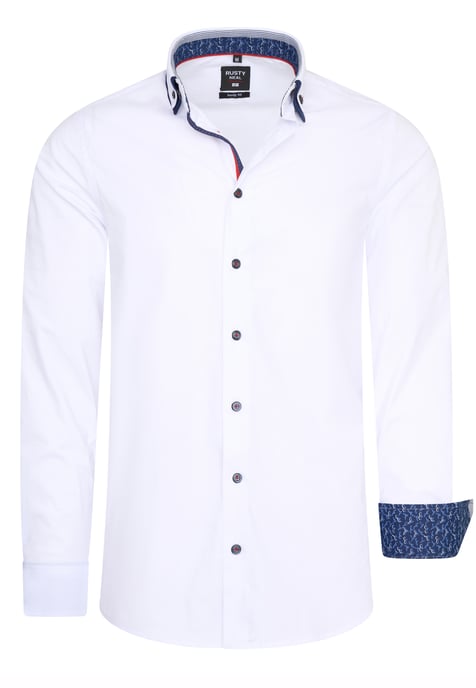 Rusty Neal Overhemd Regular Fit  Weiss - Image 1