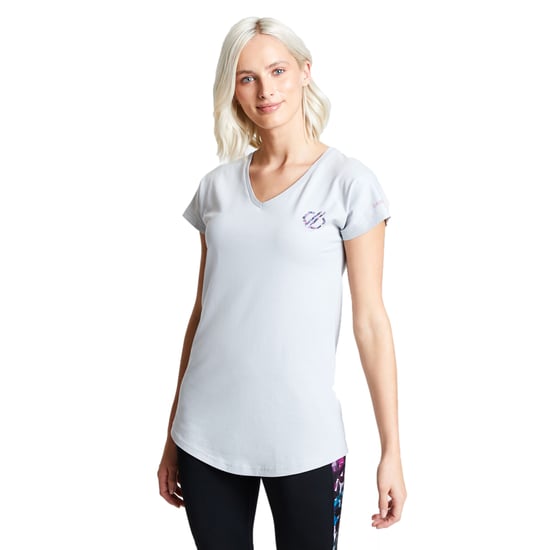 Dare 2b Womens Pastime Cotton V Neck Logo T Shirt Tee