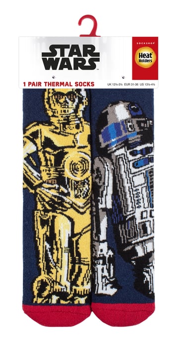 Kinder Star Wars Socken | Wärmehalter Lite | Winter-Neuheit Socken für Jungen - R2D2 & C3PO - Image 2