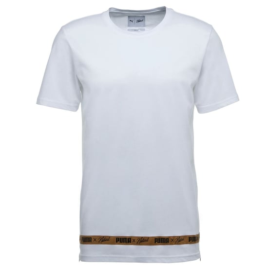Puma x Naturel Mens T-Shirt Taped Branded Casual Top White 574180 02