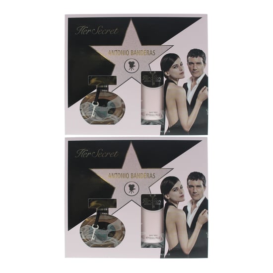 Antonio Banderas Her Secret Eau de Toilette 50ml & Body Lotion 100ml GiftSet x 2