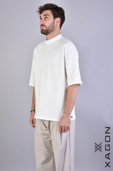 Xagon Man T-shirt Oversize Men's Off-White