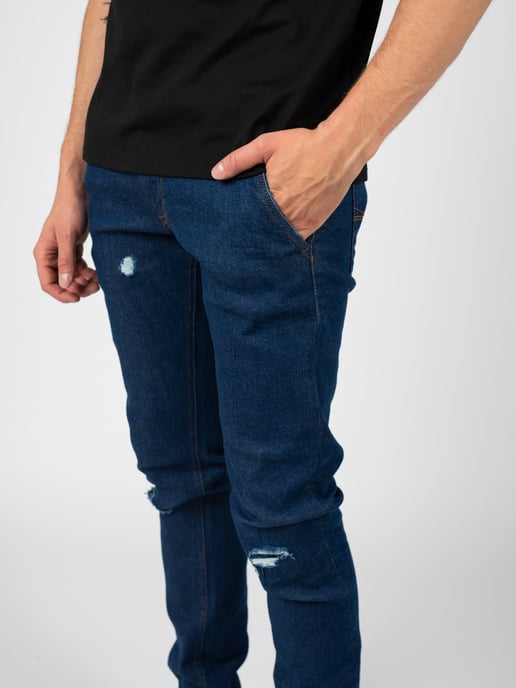 Guess Jeans Slim Tapered Herren blau - Image 5