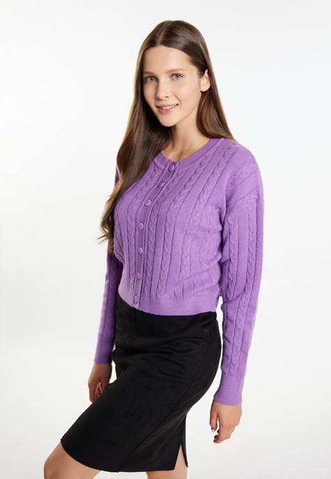 Mymo Strickjacke Damen violett - Image 3