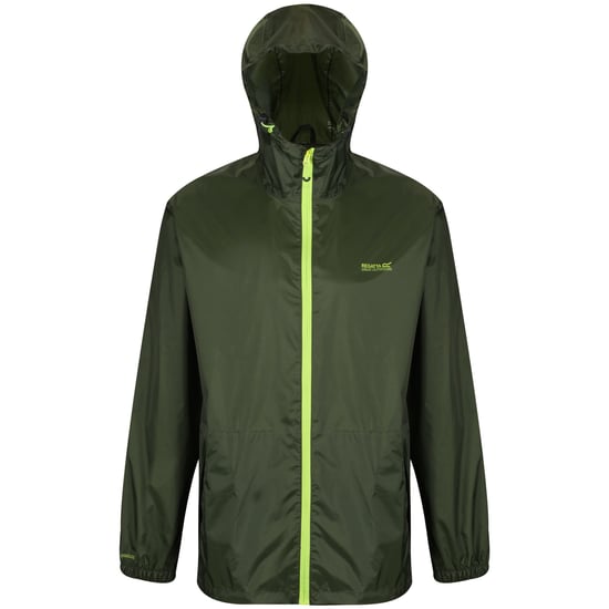 Regatta Mens Pack It III Wasserdichte Jacke (Bright Kiwi) - Image 1