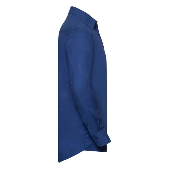Russell Collection Herren-Langarmhemd aus pflegeleichtem Oxford (Bright Royal) - Image 6