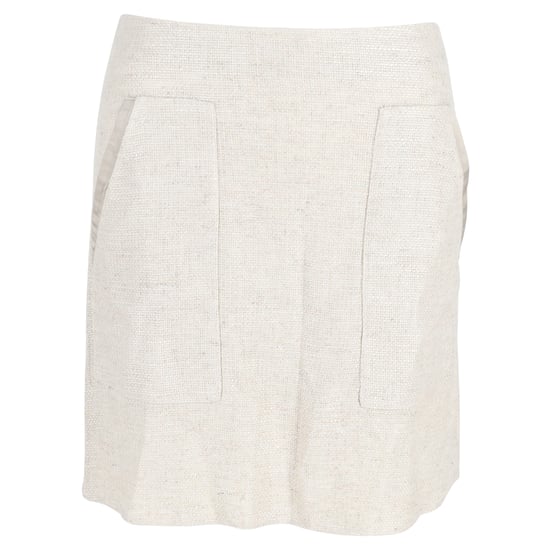 Emporio Armani Anzug Minirock aus crèmefarbener Leinen - Image 1