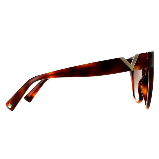Valentino Cat Eye Womens Light Havanna Braun Gradient Sonnenbrillen - Image 4