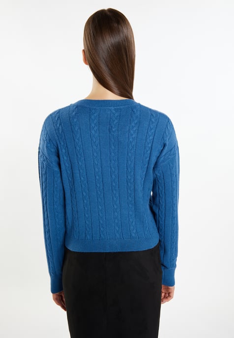 Mymo Strickjacke Damen Marine - Image 4