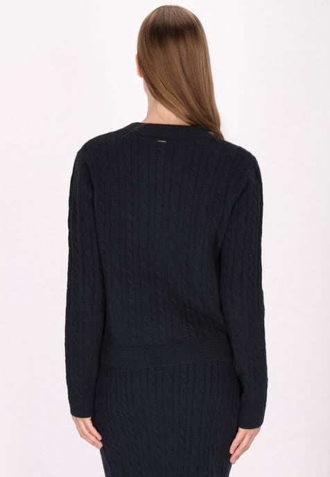 Dreimaster Cardigan Damen Marine - Image 4