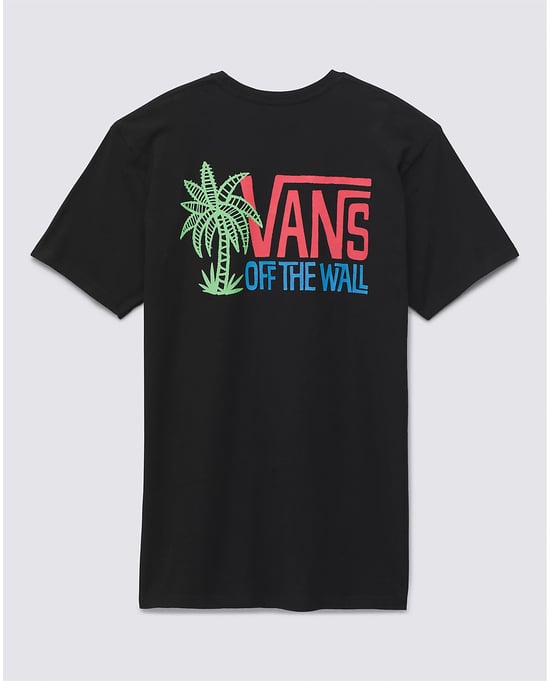 VANS Palm Lines Kurzarm T-Shirt in Schwarz - Image 1