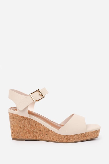 Wheres That From Womens 'Imelda' Wedge Sandals With Buckle Ankle Strap