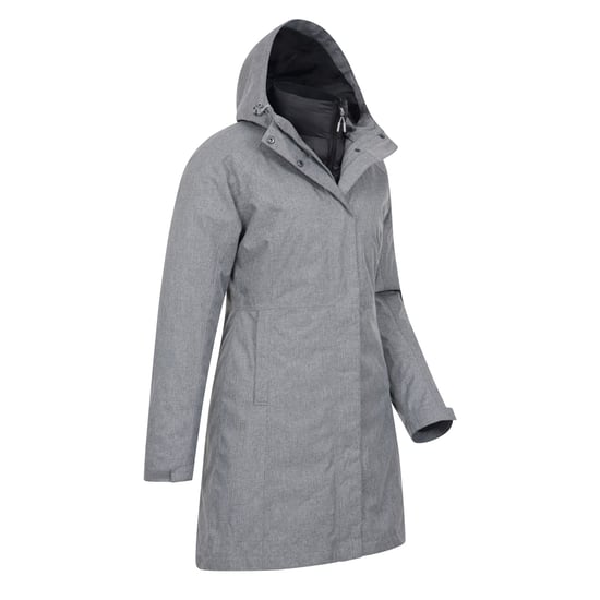 Mountain Warehouse Womens/Ladies Alaskan Long 3 in 1 Jacket (Dark Grey)