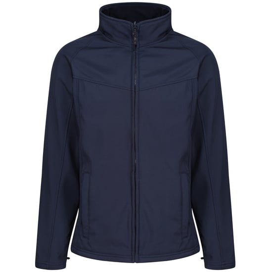 Regatta Uproar Mens Softshell Wind Resistant Fleece Jacket (Navy/Navy)