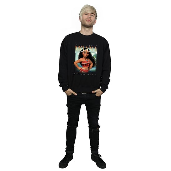 Disney Mens Moana Montage Sweatshirt (Black)