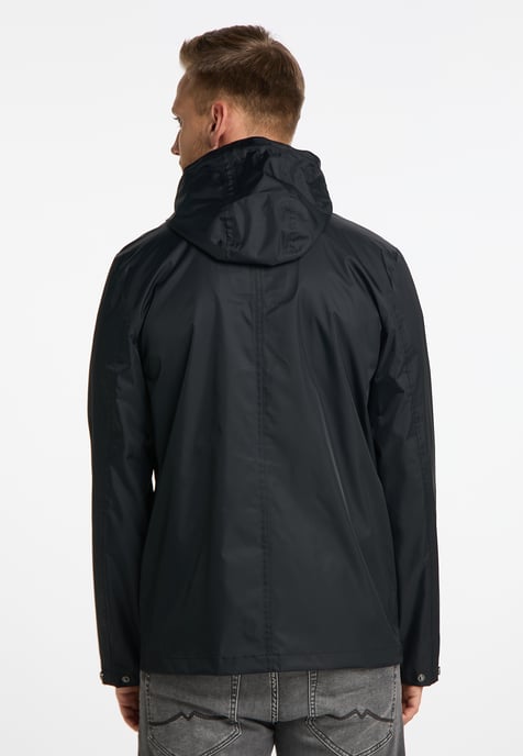 Mo Regenjacke mit Innenprint Herren Schwarz - Image 3