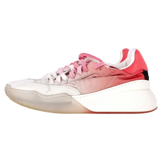 Stella McCartney Loop Ombre Sneakers in Pink und Weiß Polyester - Image 4