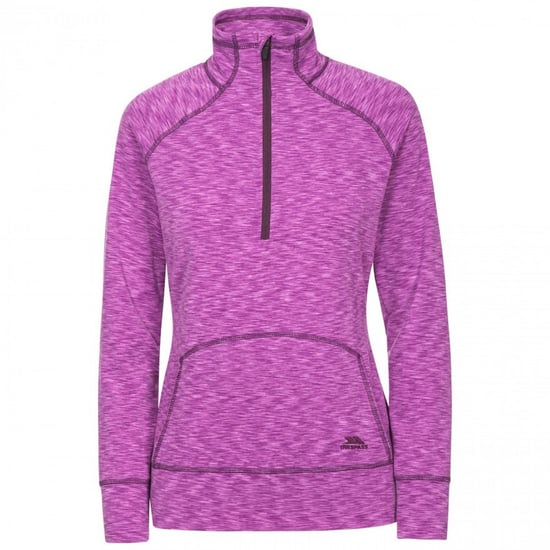 Trespass Damen Moxie Fleece-Top mit Reißverschluss bis zur Brust (Violett meliert) - Image 1