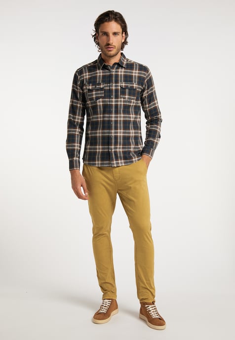 Dreimaster Hemd Herren Marine - Image 2